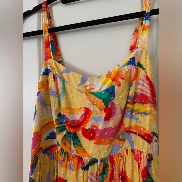 Farm Rio Anthropologie Textured Tropical Maxi
Dress in Tropical Parrot Macaw - S - Picture 7 of 11